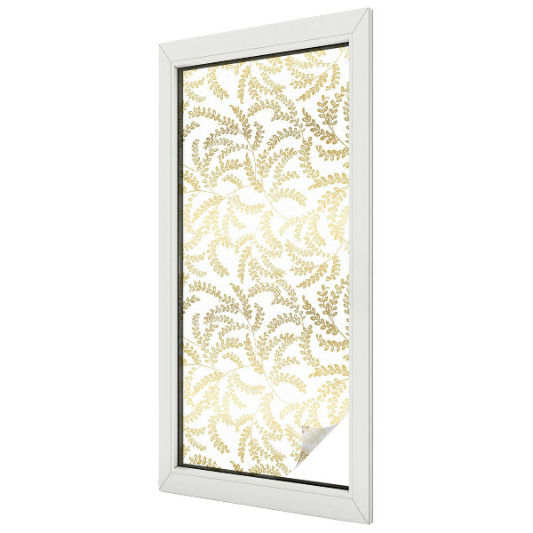 Samolepicí protisluneční fólie na okna Rostlinný vzor