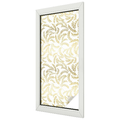 Samolepicí protisluneční fólie na okna Rostlinný vzor