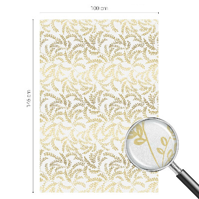 Samolepicí protisluneční fólie na okna Rostlinný vzor