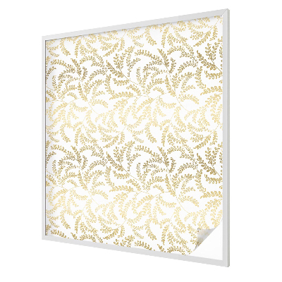 Samolepicí protisluneční fólie na okna Rostlinný vzor