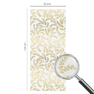 Samolepicí protisluneční fólie na okna Rostlinný vzor