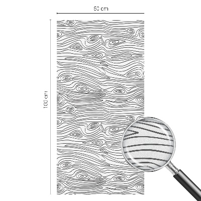 Samolepicí fólie na okna vitráž Dřevěné linky