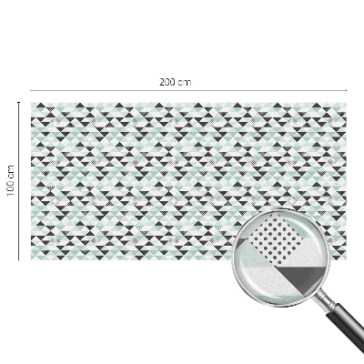 Samolepicí fólie na okna vitráž Trojúhelníkové vzory