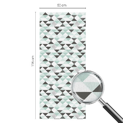 Samolepicí fólie na okna vitráž Trojúhelníkové vzory