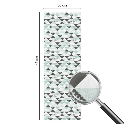 Samolepicí fólie na okna vitráž Trojúhelníkové vzory