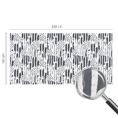 Dekorativní mléčná fólie na sklo Pruhy a tečky