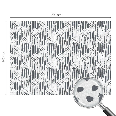 Dekorativní mléčná fólie na sklo Pruhy a tečky