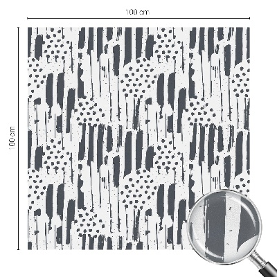 Dekorativní mléčná fólie na sklo Pruhy a tečky