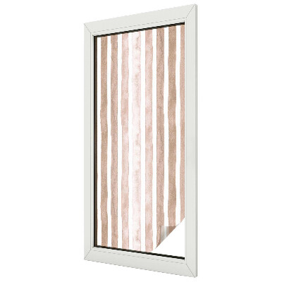 Zatmavovací fólie na okna Hnědé pásy