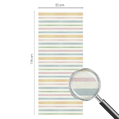 Samolepicí protisluneční fólie na okna Pastelové pruhy