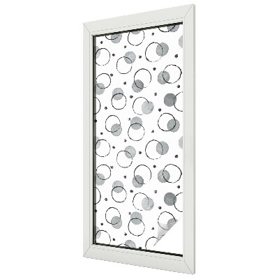 Samolepicí fólie na okna vitráž Šedá kola