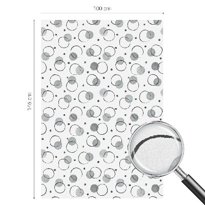 Samolepicí fólie na okna vitráž Šedá kola