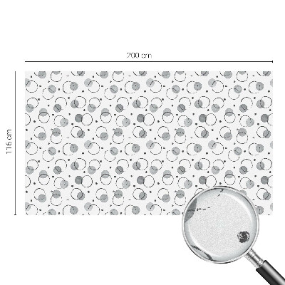 Samolepicí fólie na okna vitráž Šedá kola