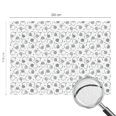 Samolepicí fólie na okna vitráž Šedá kola