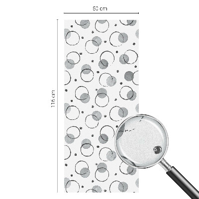 Samolepicí fólie na okna vitráž Šedá kola