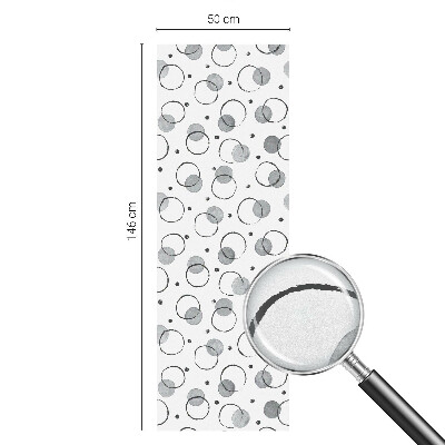 Samolepicí fólie na okna vitráž Šedá kola