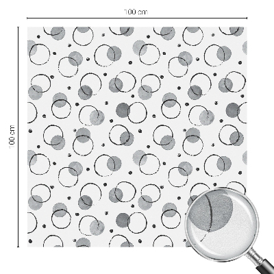 Samolepicí fólie na okna vitráž Šedá kola