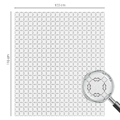 Dekorativní mléčná fólie na sklo Geometrické linie