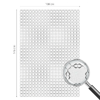 Dekorativní mléčná fólie na sklo Geometrické linie