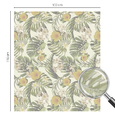 Samolepicí fólie na okna vitráž Tropické téma