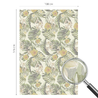 Samolepicí fólie na okna vitráž Tropické téma