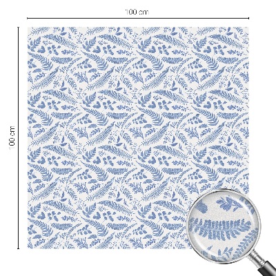 Dekorativní mléčná fólie na sklo Listy kapradí