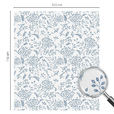 Samolepicí protisluneční fólie na okna Rostlinný motiv