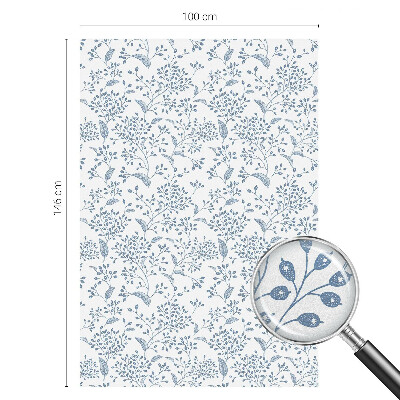 Samolepicí protisluneční fólie na okna Rostlinný motiv