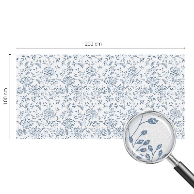 Samolepicí protisluneční fólie na okna Rostlinný motiv