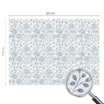 Samolepicí protisluneční fólie na okna Rostlinný motiv