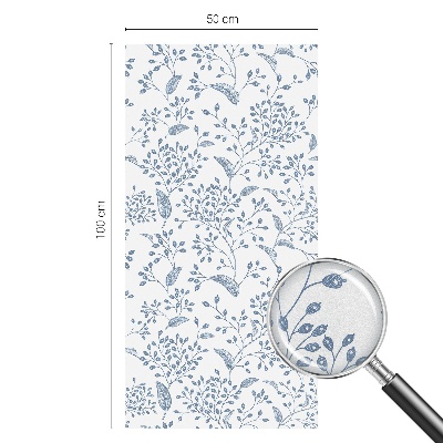 Samolepicí protisluneční fólie na okna Rostlinný motiv