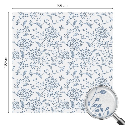 Samolepicí protisluneční fólie na okna Rostlinný motiv