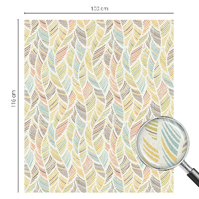 Samolepicí protisluneční fólie na okna Duhové peří