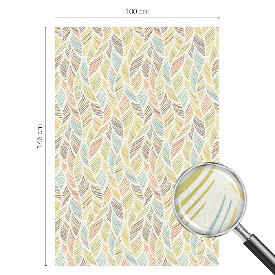 Samolepicí protisluneční fólie na okna Duhové peří