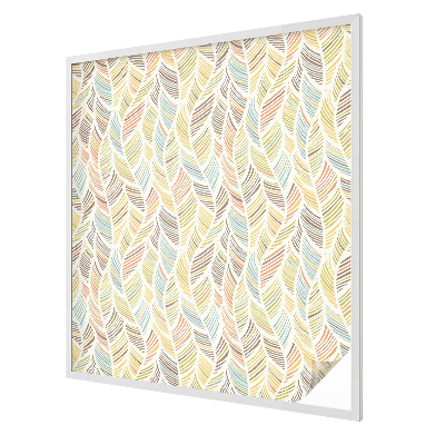 Samolepicí protisluneční fólie na okna Duhové peří