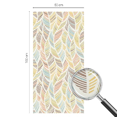 Samolepicí protisluneční fólie na okna Duhové peří