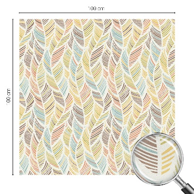 Samolepicí protisluneční fólie na okna Duhové peří