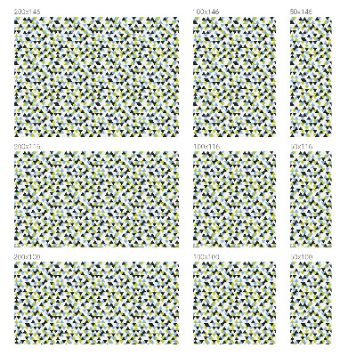 Dekorativní mléčná fólie na sklo Geometrické trojúhelníky