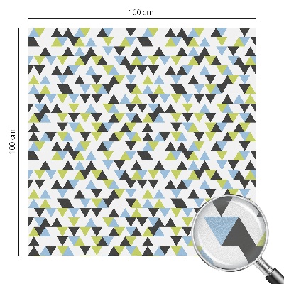 Dekorativní mléčná fólie na sklo Geometrické trojúhelníky