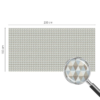 Samolepicí fólie na okna vitráž Geometrické trojúhelníky