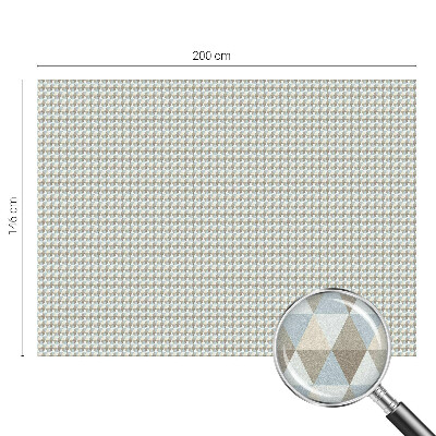 Samolepicí fólie na okna vitráž Geometrické trojúhelníky