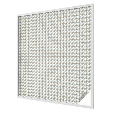 Samolepicí fólie na okna vitráž Geometrické trojúhelníky