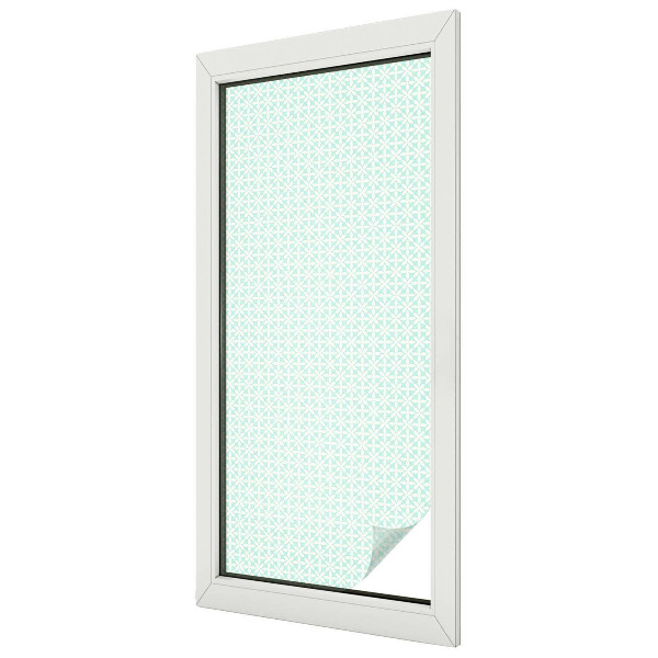 Samolepicí fólie na okna vitráž Květinová symetrie