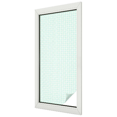 Samolepicí fólie na okna vitráž Květinová symetrie