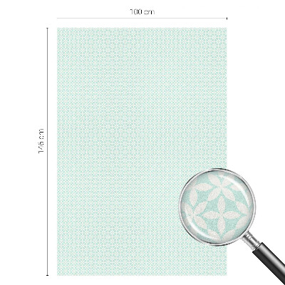 Samolepicí fólie na okna vitráž Květinová symetrie