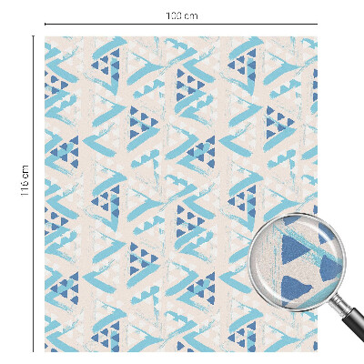 Dekorativní mléčná fólie na sklo Geometrické vzory