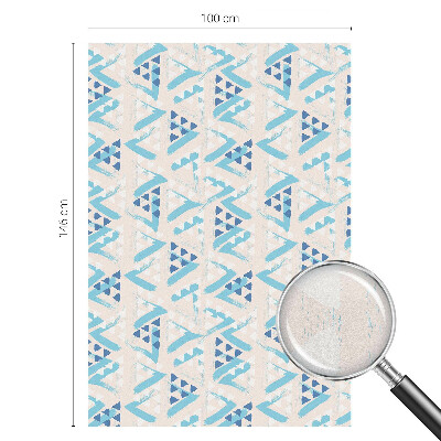 Dekorativní mléčná fólie na sklo Geometrické vzory