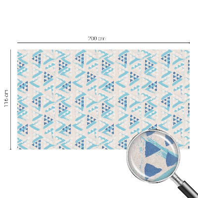 Dekorativní mléčná fólie na sklo Geometrické vzory