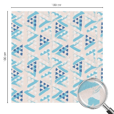 Dekorativní mléčná fólie na sklo Geometrické vzory