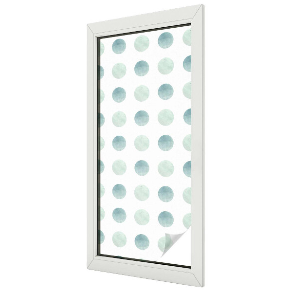 Samolepicí protisluneční fólie na okna Jemné kruhy